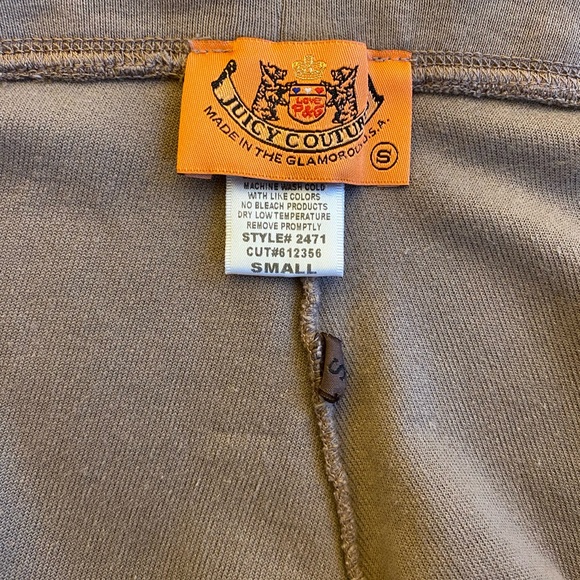 Vintage Y2K Brown Terry Cloth Juicy Couture Pull On Pant 👑💕 - Picture 3 of 6